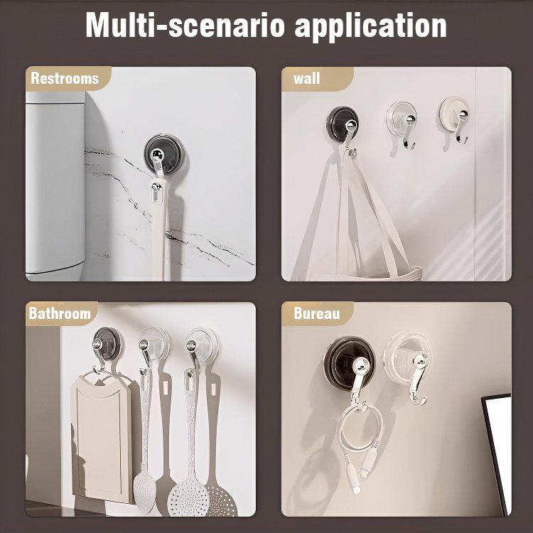 🔥Powerful suction cup hooks no punching（Great Sale⛄BUY 2 Get 5% OFF）