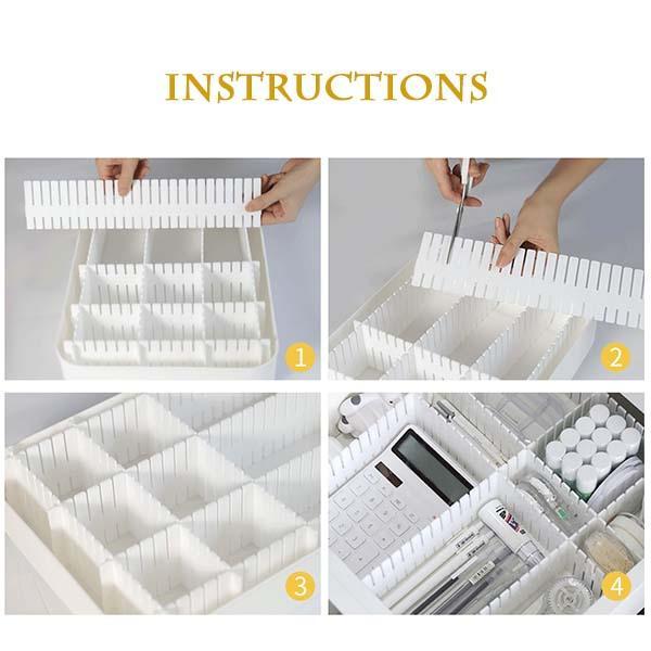 (4pcs) DIY Drawer Division Board