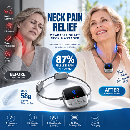 Portable Pendant Neck Massager with Heat