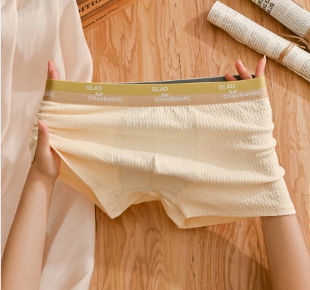 🔥Bubble Cotton Men's Boxer Briefs Antibacterial Breathable Sweat Absorbent