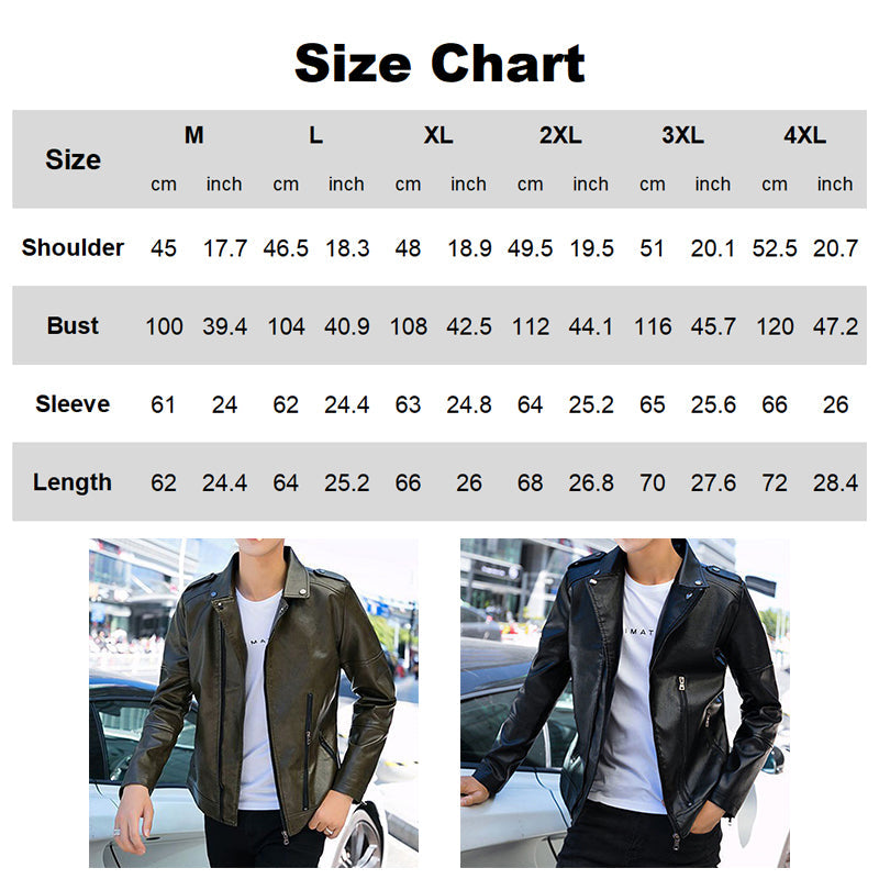 [Best Gift For Him] Men's Cool Leather Jacket（Great Sale⛄BUY 2 Get 5% OFF）