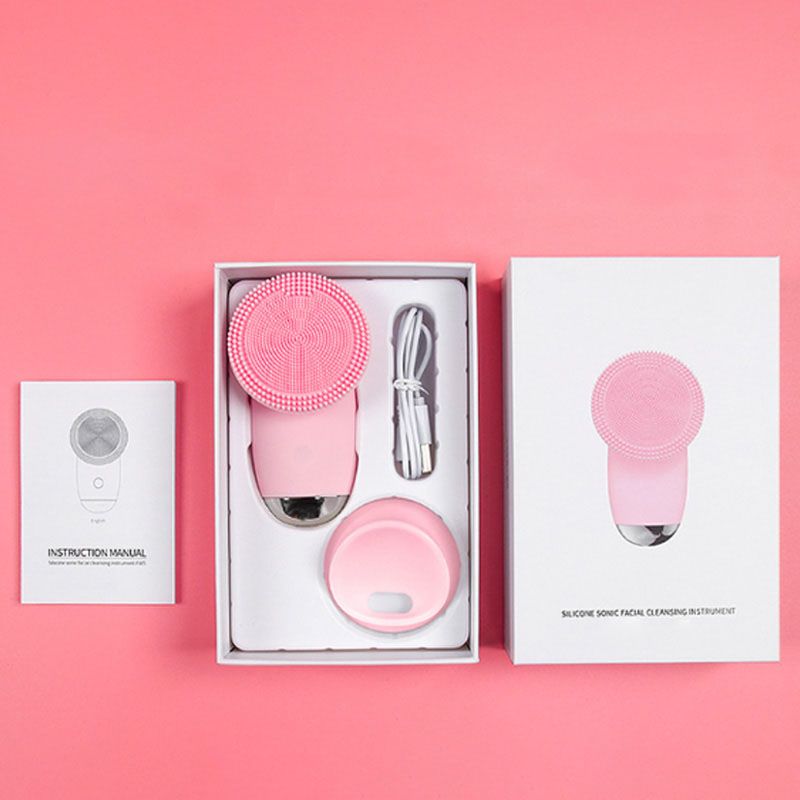 ✨Ultrasonic Vibration Massage Silicone Facial Cleansing Brush