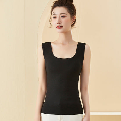 🥳2023 Brand New Fabric Women's Built-in Bra Thermal Underwear