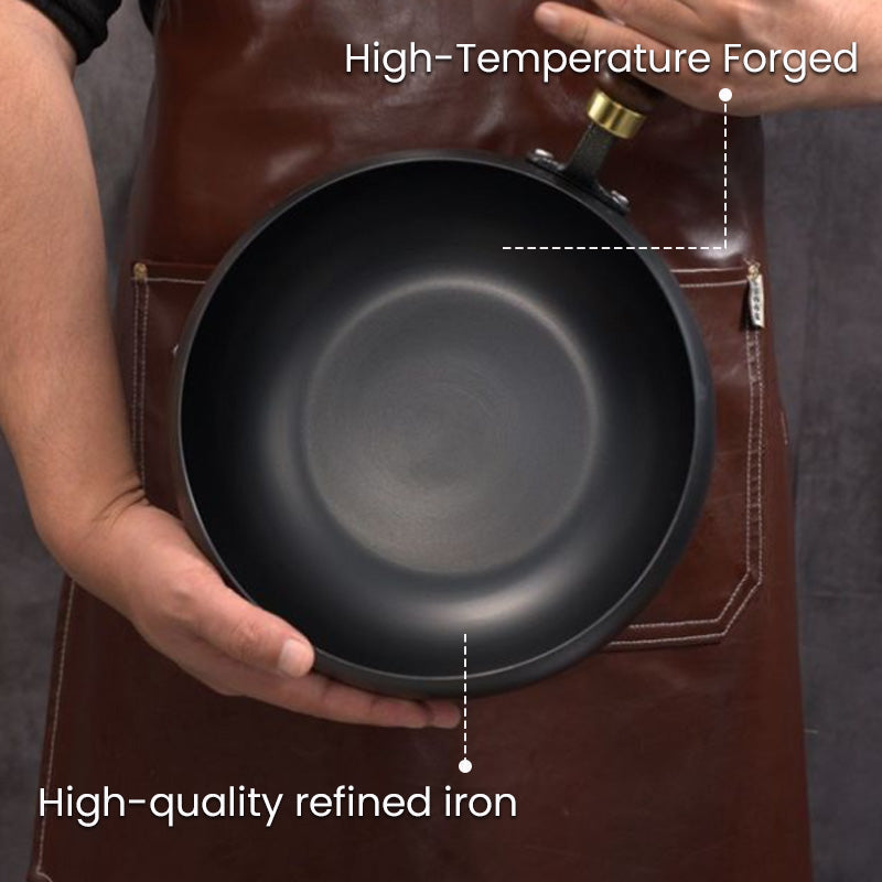 Uncoated Thick Iron Pot