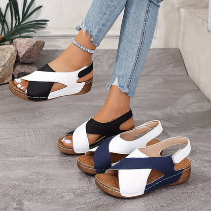 Women's Ultra Comfortable Slope Heel Sandals