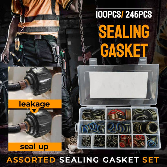【🎁Mother's Day Gift】Pousbo® 100pcs/ 245pcs Assorted Sealing Gasket Set