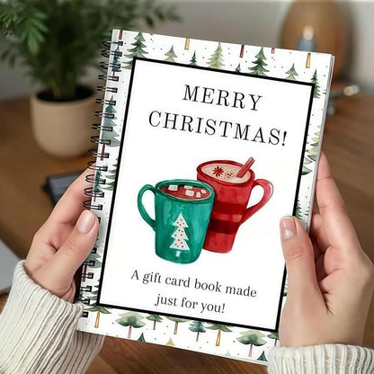 🎄🎁🎅DIY Spiral-Bound Christmas Gift Card Album with Surprise Pages👍