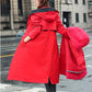Women's Winter Hooded Furry Collar Casual Parka Coat