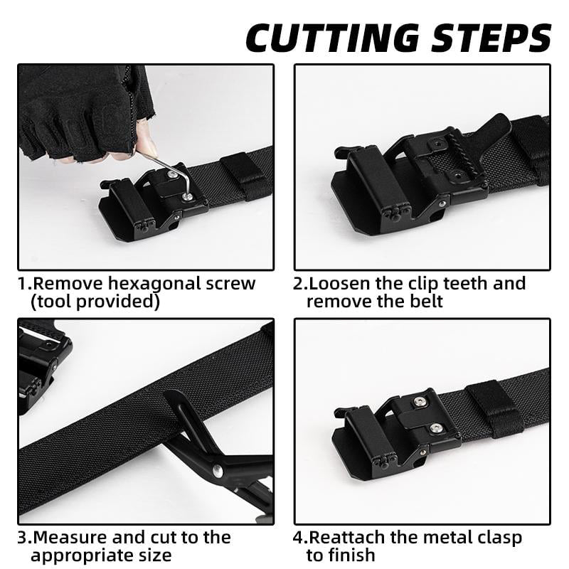 Automatic Buckle Stretch Nylon Belt For Men