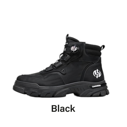 ⏰Men's outdoor swivel buckle work shoes（Waterproof, Anti-slip,Comfortable and Breathable）