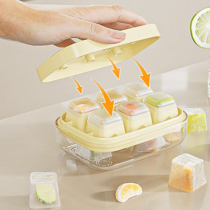 🧊Buy 1 Get 1 Free!🥃 Mini Ice Cube Tray – 6-Grid, Quick-Release & Food-Safe