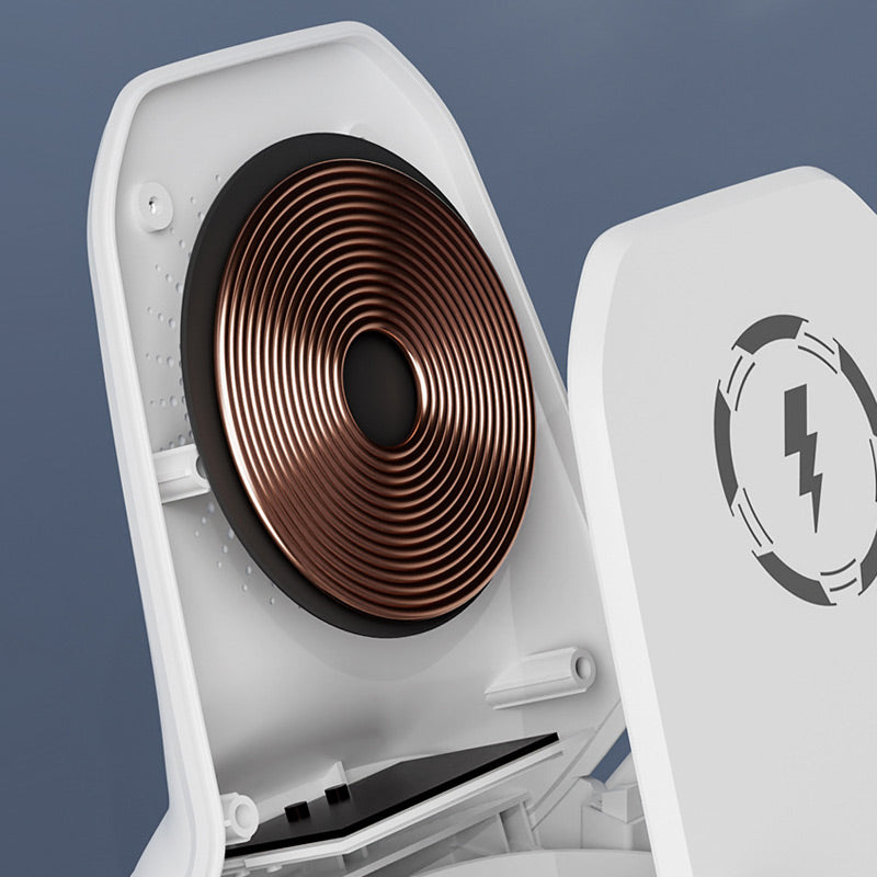 ✨ Wireless Fast Charger Phone Stand - 15W Quick Charge & Adjustable Viewing Angles, Compatible with All Qi-Enabled Devices ⚡