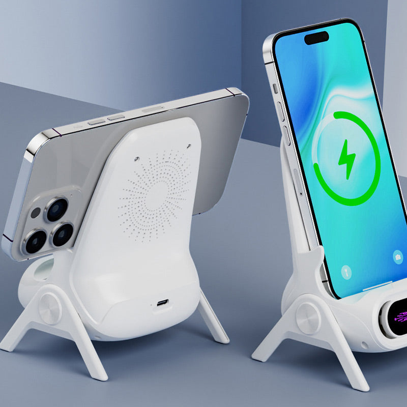 ✨ Wireless Fast Charger Phone Stand - 15W Quick Charge & Adjustable Viewing Angles, Compatible with All Qi-Enabled Devices ⚡