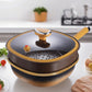 12in Titanium Alloy Non-Stick Pot with Lid