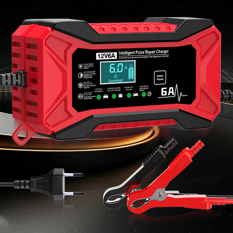 🛵🔋Smart Battery Charger for Car & Motorcycle