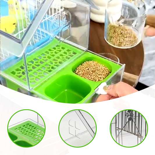 🌟Pull-Out External Parrot Feeder