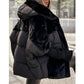 💖Women’s Oversized Hooded Patchwork Puffer Coat
