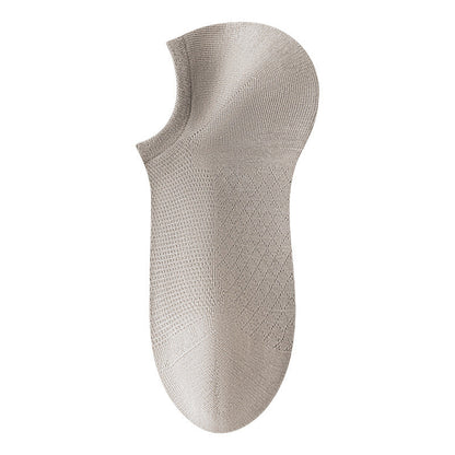 Men's Solid Color Mesh Breathable Socks