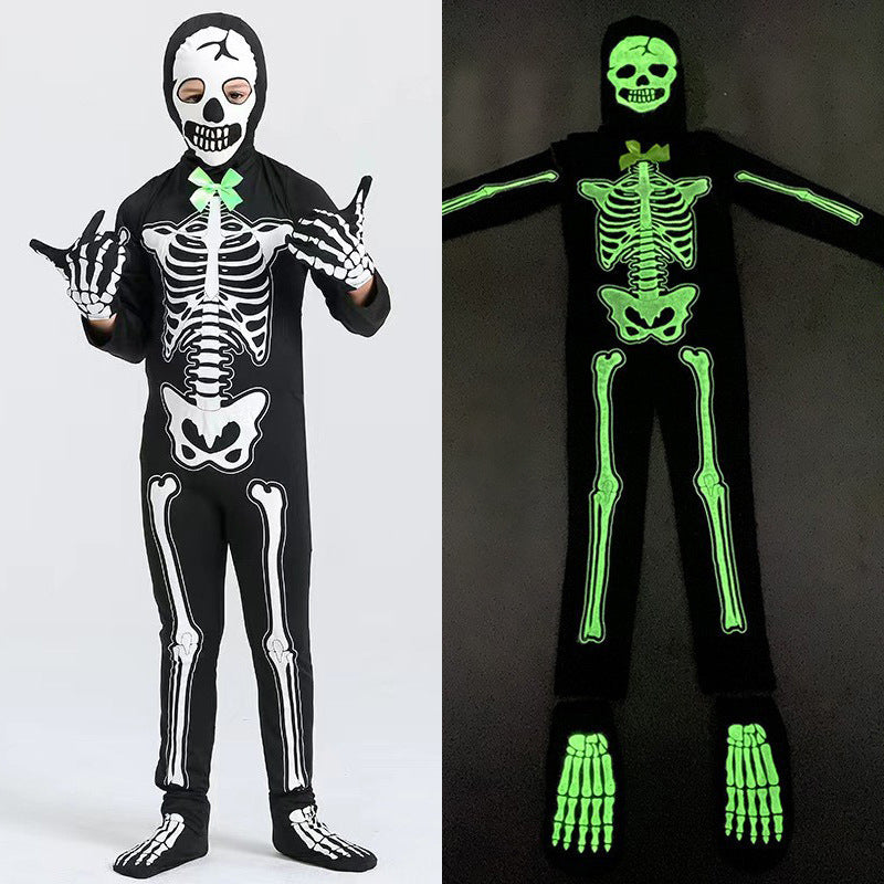 Glow-in-Dark Skeleton Costume for Halloween💀