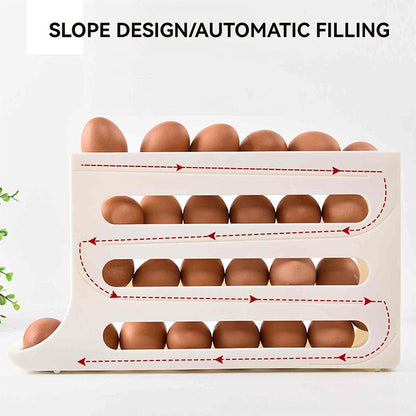 🎉 Automatic Rolling Egg Holder for Fridge 🥚