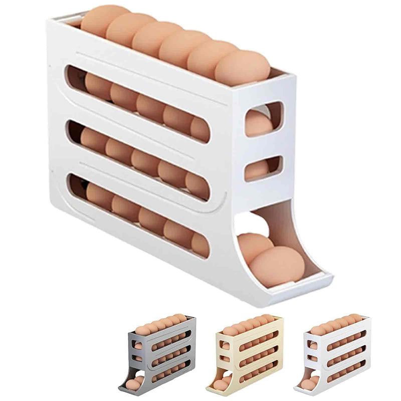 🎉 Automatic Rolling Egg Holder for Fridge 🥚