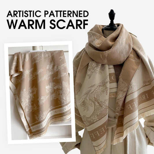 Artistic Patterned Warm Scarf
