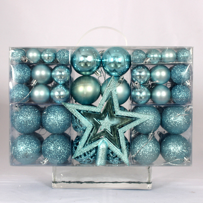 101PCS Christmas Tree Baubles Ornament Set