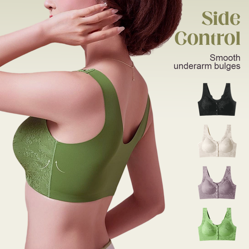 Comfort Front-Clasp & Wire-Free Seamless Bra
