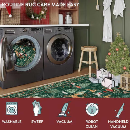 🦌🎄Cozy Up Bare Floors Instantly! Soft Non-Slip Christmas Runner Rug