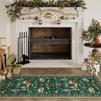 🦌🎄Cozy Up Bare Floors Instantly! Soft Non-Slip Christmas Runner Rug