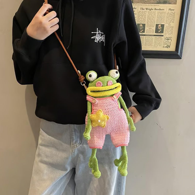 DIY Crochet Frog Phone Bag Kit