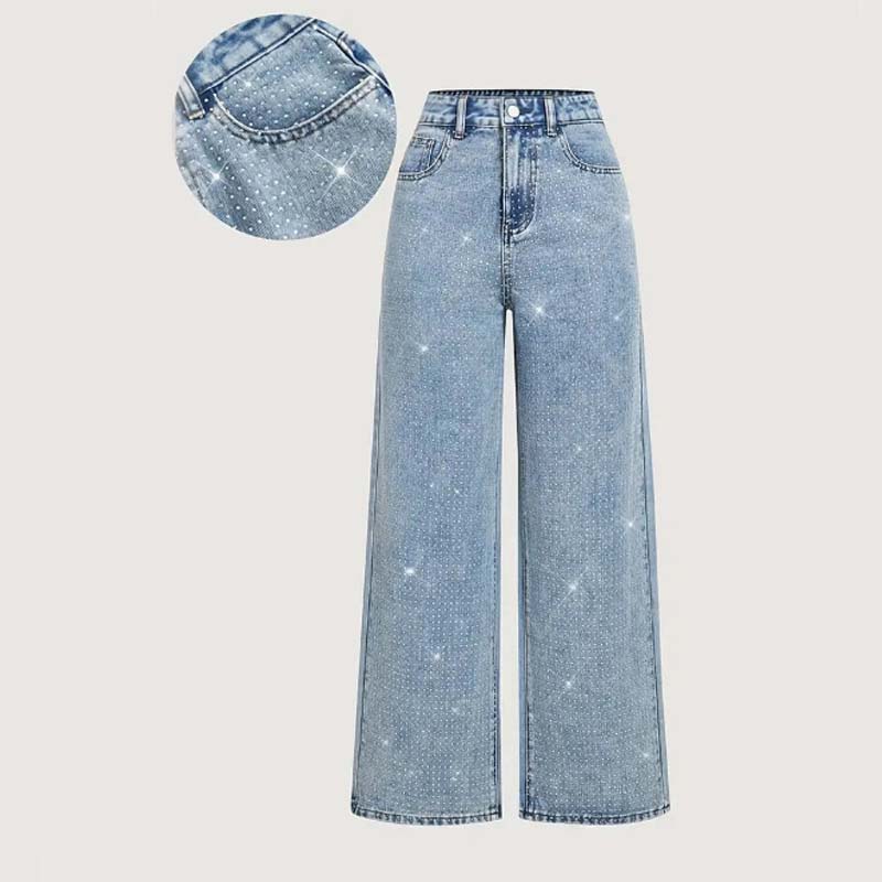 Women’s Stylish Rhinestone Embellished Jeans