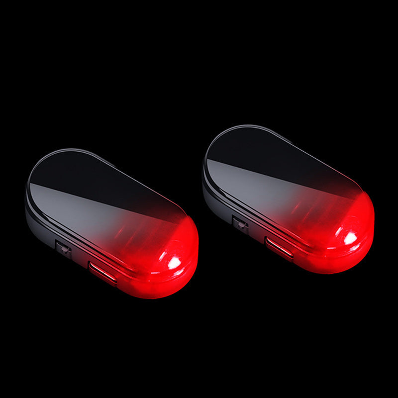🚗 Solar Car Anti-Theft Light – solar + USB charged, auto-flashes at night. Realistic LED mimics active alarm – deters thieves without wiring. Heat-resistant, stick & go! 🛡️💡