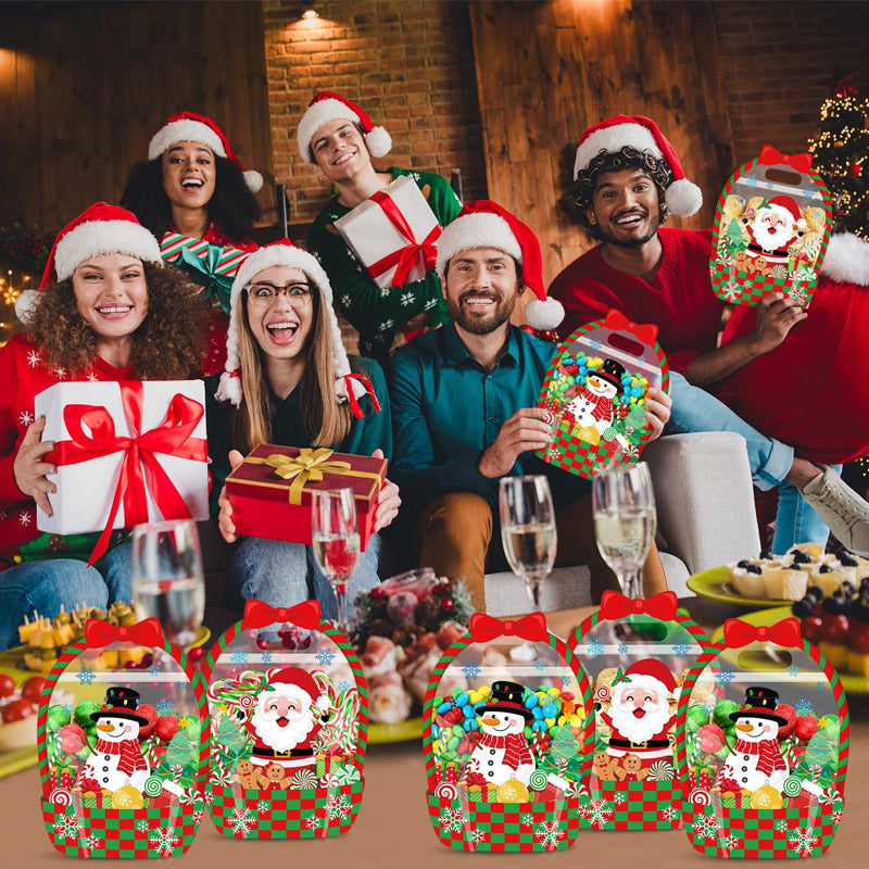 Halloween Transparent Sealed Favor Bags with Handles