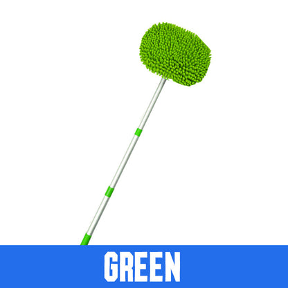 🚗 🧽 Durable Aluminum Long Handle Telescopic Car Wash Mop – Soft Microfiber, Scratch-Free & Adjustable Length ✨