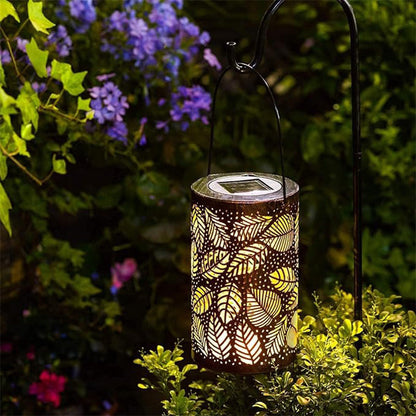 🔥Hanging Solar Shadow Lantern with Hollow Design