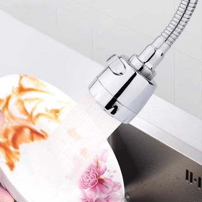 🚿💧 Extended kitchen faucet with a 360° swivel spray head – flexible rinsing & easy cleaning 💦✨ Experience kitchen convenience today!