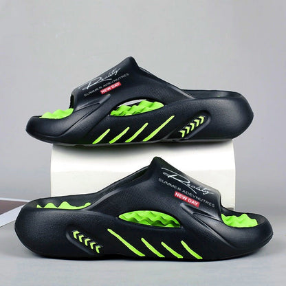 Non-Slip Thick Sole Cloud Slides for Men