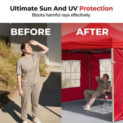 🏕️ Waterproof & Windproof Outdoor Tent Side Wall Tarp, Universal Canopy Shelter Side Panel for Camping