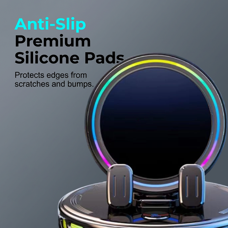 📱 RGB Car Phone Mount ✅ Auto-Clamping & Wireless Charging | Safe One-Hand Driving 🚗