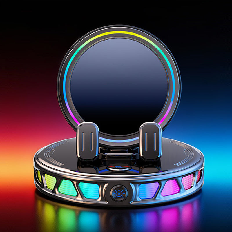 📱 RGB Car Phone Mount ✅ Auto-Clamping & Wireless Charging | Safe One-Hand Driving 🚗