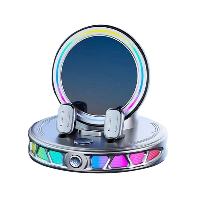 📱 RGB Car Phone Mount ✅ Auto-Clamping & Wireless Charging | Safe One-Hand Driving 🚗