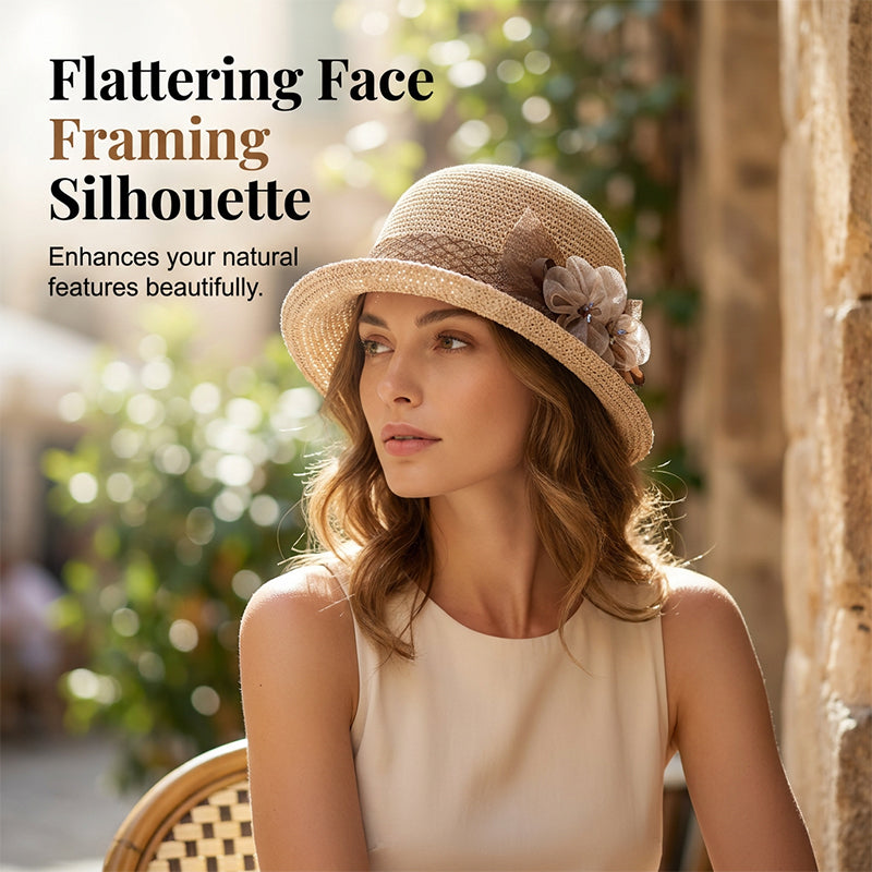 Foldable High-Top Summer Hat for Women