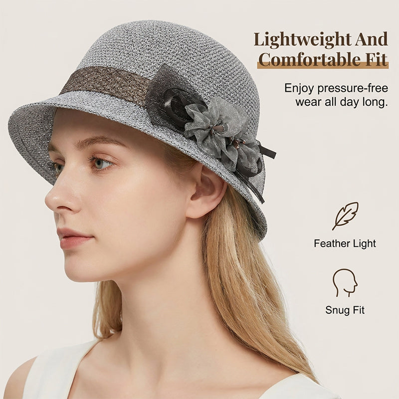 Foldable High-Top Summer Hat for Women