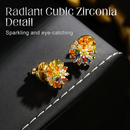 🎉 Colorful Firework Stud Earrings for Women