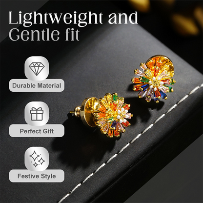 🎉 Colorful Firework Stud Earrings for Women