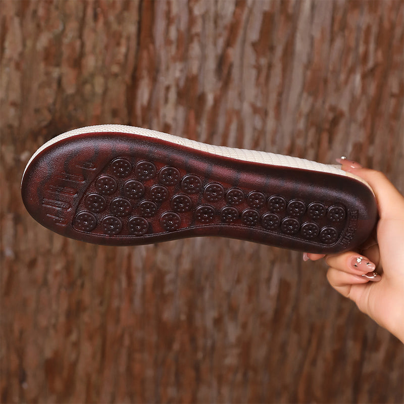 👟Breathable Knit Flats – Soft as clouds, anti‑slip sole. Walk for hours, feet stay cool & fresh. Your new favourite! 🌸✨
