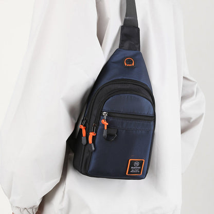 🎒✨ Waterproof Multi-pocket Crossbody Sling Bag – Organized Storage, Adjustable Strap, Headphone Jack 🌧️