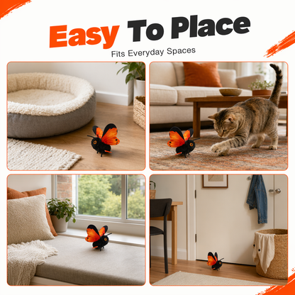 🐱😺Smart Sensing Flapping Butterfly Toy Interactive Cat🐾