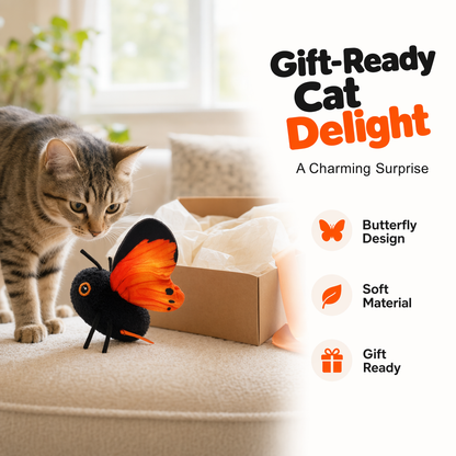 🐱😺Smart Sensing Flapping Butterfly Toy Interactive Cat🐾